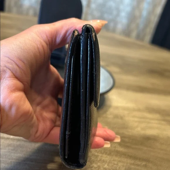 108. CHANEL Black Leather CoCo Button Wallet-COA - Picture 5 of 16